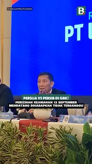 Persija vs Persib di GBK! Perizinan keamanan 12 September 2026 mendatang diharapkan tidak terganggu