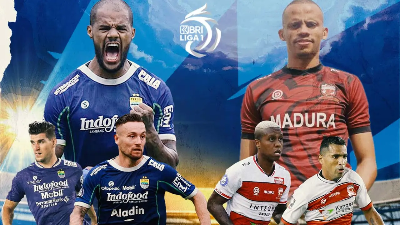 Liga 1 - Duel Antarlini - Persib Bandung Vs Madura United