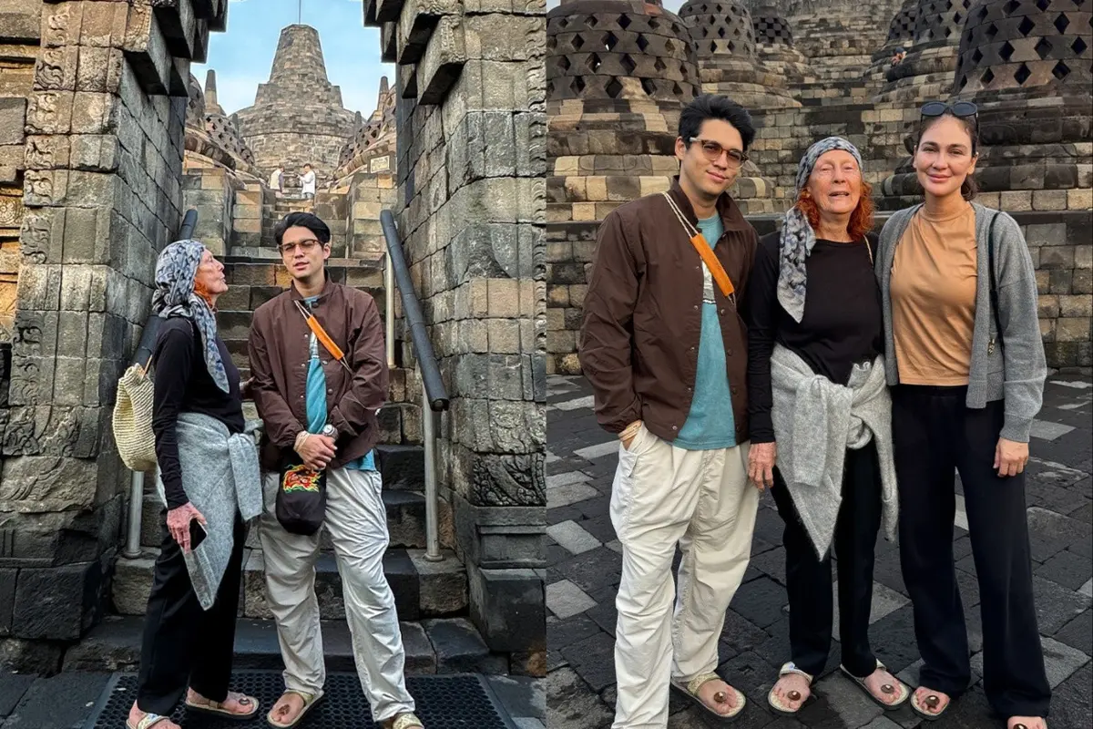 Potret Kedekatan Maxime dan Mertua/ Instagram @lunamaya