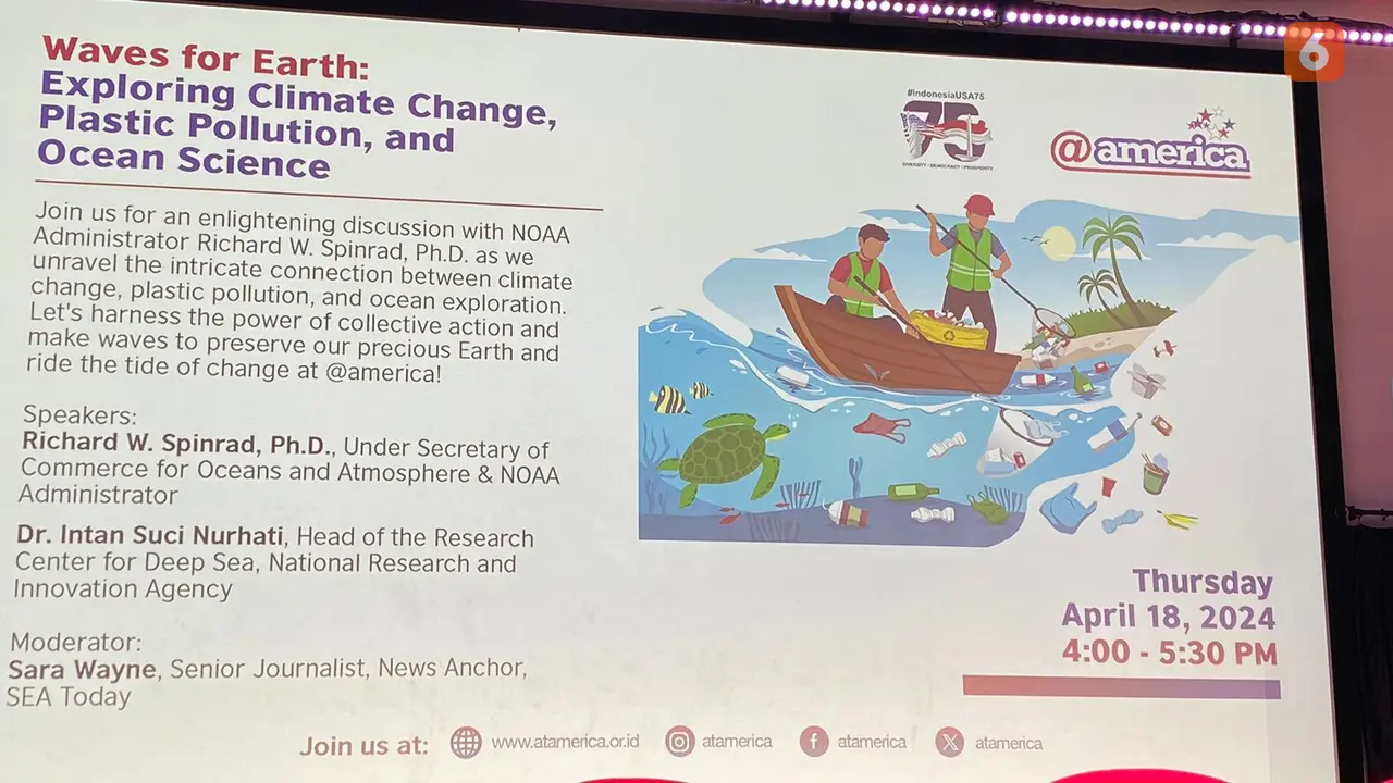 Acara di @america bersama BRIN dan NOAA