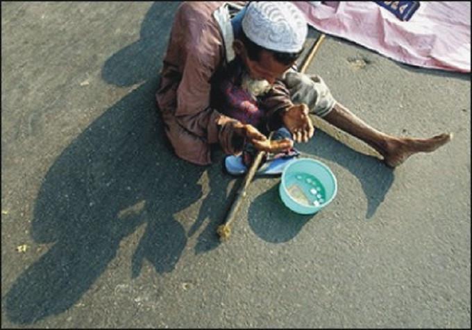 Ilustrasi pengemis (AFP)