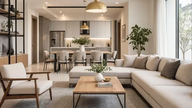 Panduan Memadukan Material Logam di Interior Ruangan (AI generated)