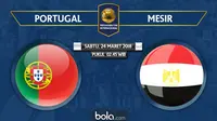 Persahabatan Internasional_Portugal Vs Mesir (Bola.com/Adreanus Titus)