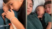 6 Potret Rafathar Peluk Rangkul Rayyanza Saat Sakit, Habis Rontgen Paru-Paru (IG/raffinagita1717)