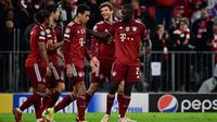 Bayern Munchen meraih kemenangan 5-2 atas Benfica pada laga keempat Grup E Liga Champions di Allianz Stadium, Rabu (3/11/2021) dini hari WIB. (AFP/Tobias SCHWARZ)