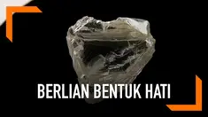 Berlian berbentuk hati ditemukan di Yakutia, Rusia. Berlian ini memiliki berat 65,7 karat.