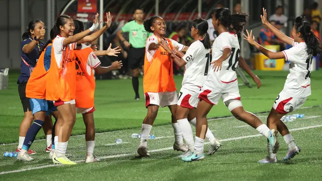 Aksi pemain Putri Nusantara melawan Yordania di babak semifinal Srikandi Merdeka Cup 2026