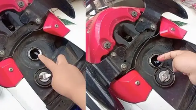 Tangki motor full air (TikTok/@internonaa)