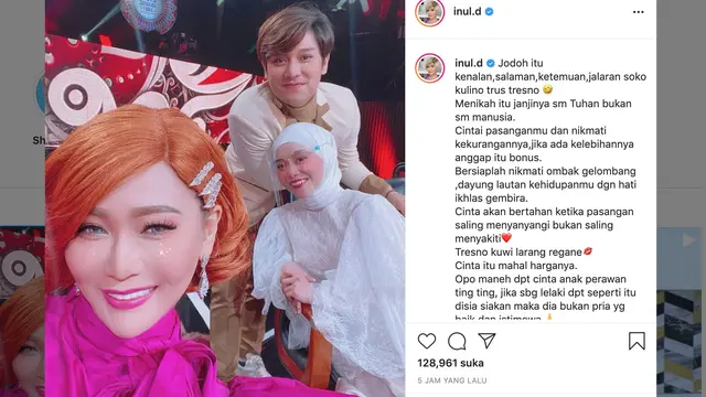 Unggahan Inul Daratista soal Rizky Billar dan Lesti Kejora. (Foto: Instagram @inul.d)