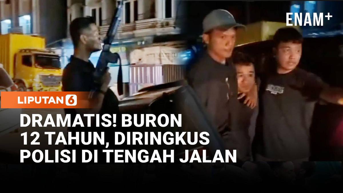 Dramatis! Buron 12 Tahun, Diringkus Polisi di Tengah Jalan