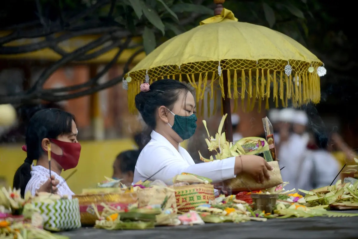 Suasana Hari Raya Galungan di Bali