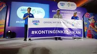 Perusahaan Air Minum Kemasan di Indonesia, Danone Aqua, mengajak publik Tanah Air untuk menebarkan nilai-nilai kebaikan di Asian Games 2018.