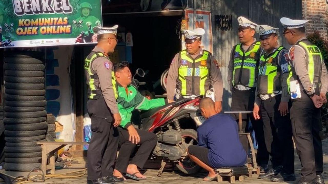 Polresta Pati Ajak Driver Ojol Jadi Pelopor Keselamatan Lalu Lintas, Wujudkan Jalan Aman