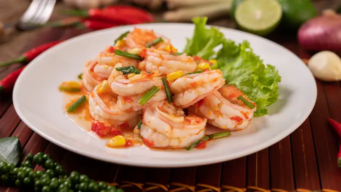 Udang asam manis