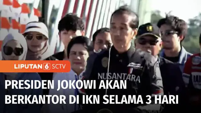 Mulai hari ini, Presiden Joko Widodo akan berkantor selama 3 hari di IKN. Kemarin bersama sejumlah Menteri dan publik figur, Presiden Jokowi berkeliling menggunakan motor meninjau langsung progres pembangunan infrastruktur IKN.