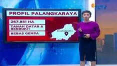 Palangkaraya memiliki luas wilayah 267.851 hektar topografi dan kawasan bebas gempa. 