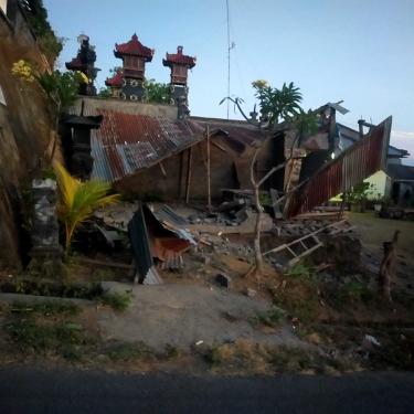 Gempa magnitudo 4,8 terjadi di 8 kilometer barat laut Karangasem, Bali pada, Sabtu (16/10/2021) pukul 03.18 WIB.