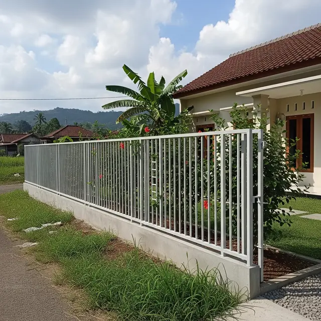 Model Pagar Minimalis untuk Rumah Type 45 di Desa