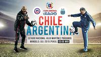 Chile vs Argentina (Liputan6.com/Sangaji)