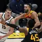 Center Nuggets Nikola Jokic membawa timnya mengalahkan Utah Jazz pada lanjutan NBA (AP)