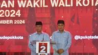 Supian-Chandra di debat Pilkada Kota Depok. (Dicky Agung Prihanto).