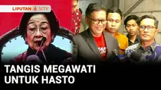 Ketua Umum PDI Perjuangan, Megawati Soekarnoputri menangis begitu melihat Hasto Kristiyanto menghadiri kongres partai di Bali. Hasto baru sehari menghirup udara bebas setelah mendapat amnesti dari Presiden Prabowo Subianto.