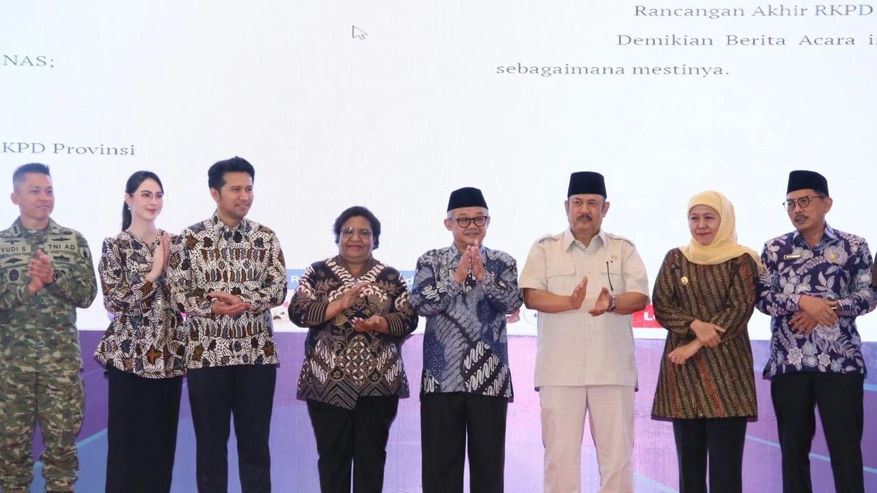 Wamendagri Ribka Haluk saat menghadiri Musrembang RKPD Provinsi Jatim Tahun 2027