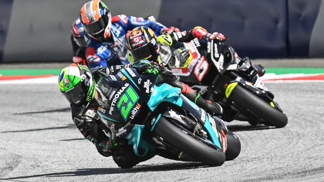 Franco Morbidelli dan Johann Zarco di MotoGP Austria