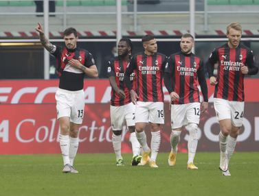 FOTO: Gol Kessie dan Romagnoli Antar AC Milan Bungkam Fiorentina - Bola Liputan6.com