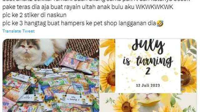 7 Momen Orang Bikin Acara Syukuran Untuk Kucing, Ada yang Diketawain