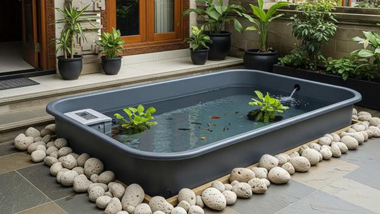 8 Model Kolam Ikan Minimalis Lahan 2x3 Meter Mudah Dirawat, Cocok Jadi Hiasan Teras
