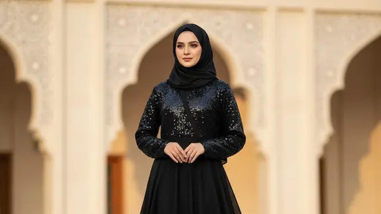 8 Model Gamis Abaya Hitam Terbaru, Fashion Simple yang Tampak Elegan
