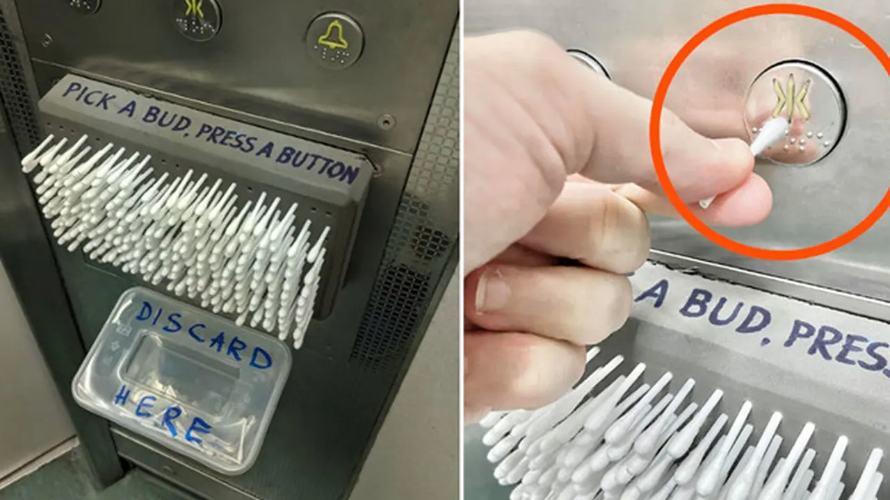 Cegah Penularan Corona di Tempat Umum, Negara Ini Sediakan Cotton Bud di Lift