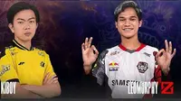 Jagoan Alter Ego, LeoMurphy (kanan) harus menerima kenyataan pahit bakal melewati play-off MPL Indonesia Season 8 via lajur Lower Bracket.  (FOTO / MPL Indonesia)