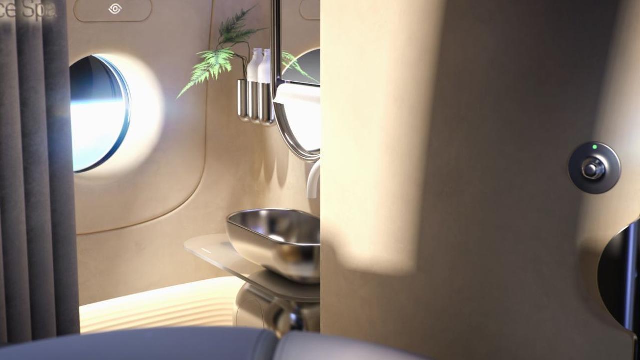 Kapsul ini kemudian dilengkapi soundscapes yang diputar di dalam toilet spa, serta tanaman yang berasal dari pendiri Space Perspective di Biosphere 2 atau fasilitas penelitian sains di Arizona.<br>