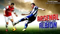 Prediksi Arsenal vs West Bromwich Albion (Liputan6.com/Sangaji)