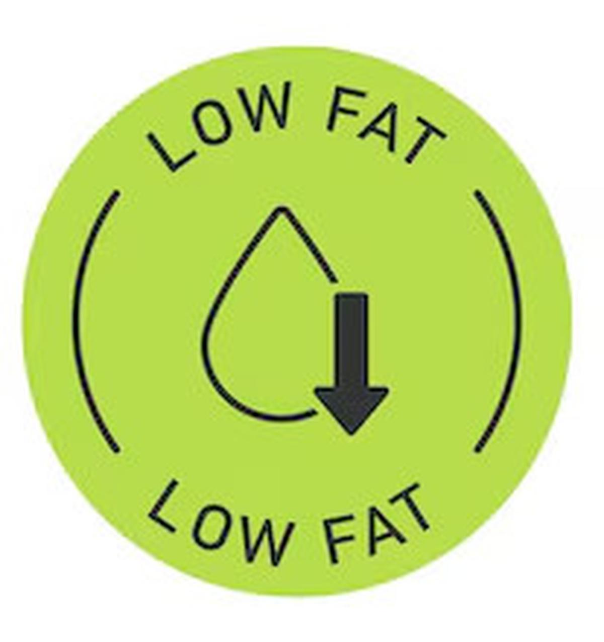 low fat label