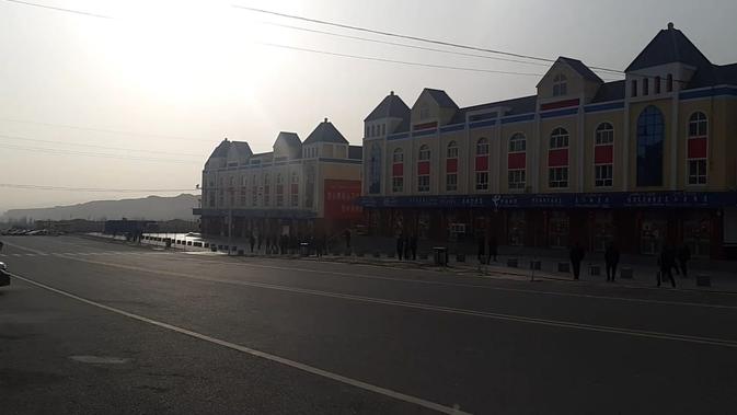 Permukiman relokasi etnis Kirgiz di Turugart Port, Wuqia County, Xinjiang (Rizki Akbar Hasan / Liputan6.com)