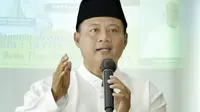 Wakil Gubernur Jawa Barat Uu Ruzhanul Ulum meninjau pelaksanaan kegiatan Milenial SmartTren Ramadhan 1443 H di SMA Negeri 1 Depok, Pancoran Mas, Kota Depok, Senin (11/4) - Biro Adpim Jabar.