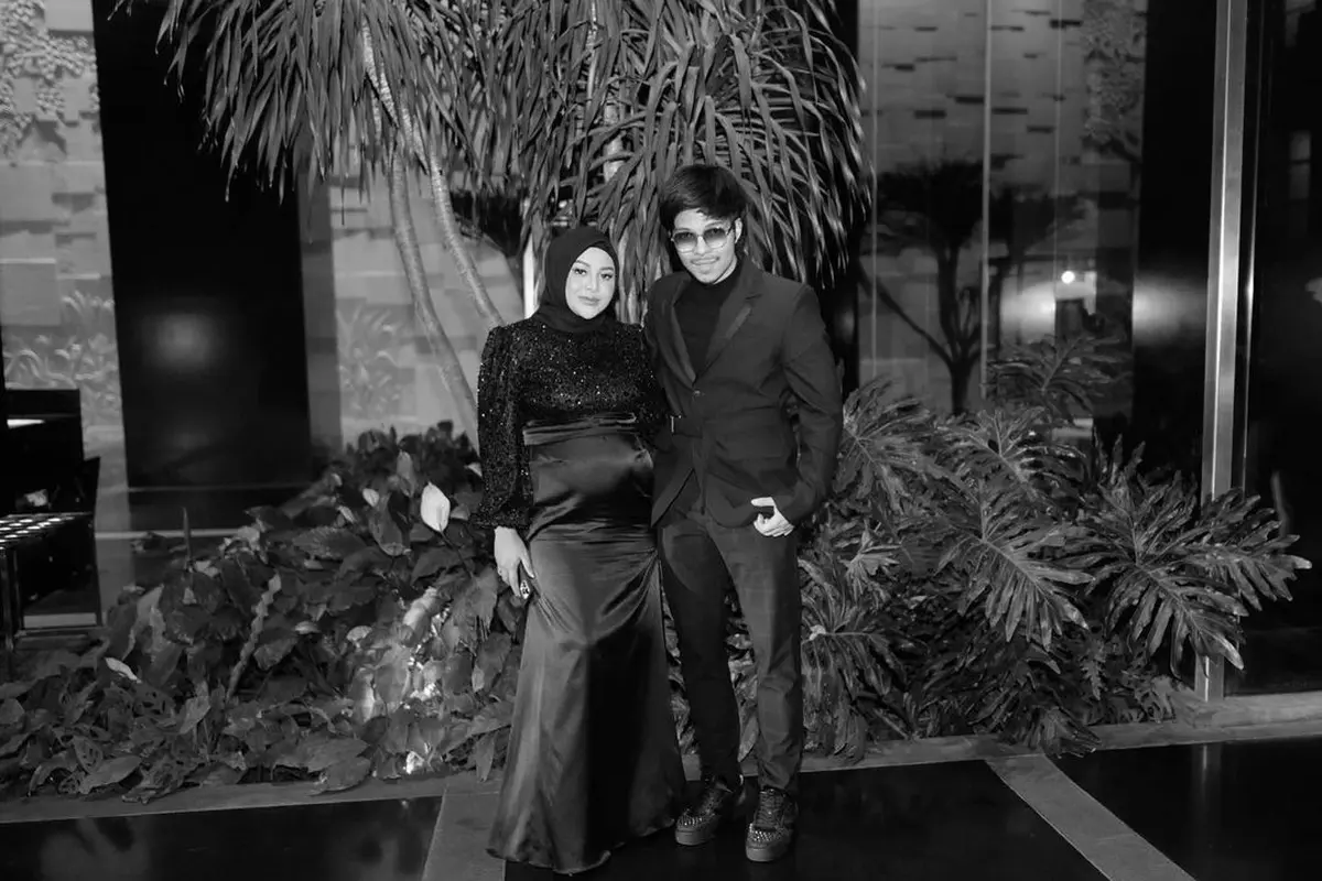 Aurel Hermansyah dan Atta Halilintar hadiri pernikahan Valencia Tanoe dan Kevin Sanjaya. (Foto: Instagram aurelie.hermansyah)
