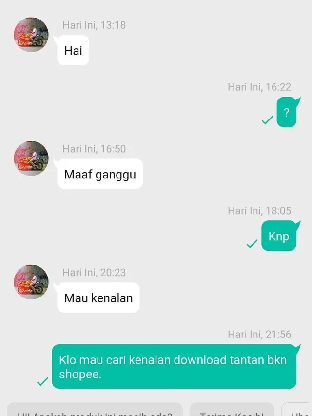 6 Chat Pembeli Ajak Kenalan Penjual Online Shop Ini Bikin Tepuk Jidat