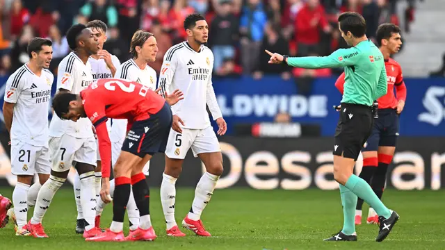 Foto: Reaksi Jude Bellingham Setelah Diusir Wasit, Real Madrid Gagal Taklukkan Osasuna