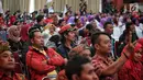 Suasana rapat akbar Konfederasi Rakyat Pekerja Indonesia (KRPI) di Jakarta, Sabtu (22/12). Rapat akbar KRPI ini mengambil tema “Mengawal Kebijakan Jokowi di Bidang Ketenagakerjaan dan Jaminan Sosial”. (Liputan6.com/Faizal Fanani)