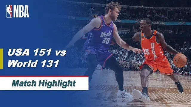 Berita Video Highlights NBA All Star 2019-2020, Rising Star USA Vs Rising Star World 151-131