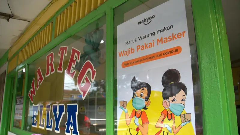 Wajah Baru Warteg di Masa New Normal, Wajib Bermasker dan Bersekat