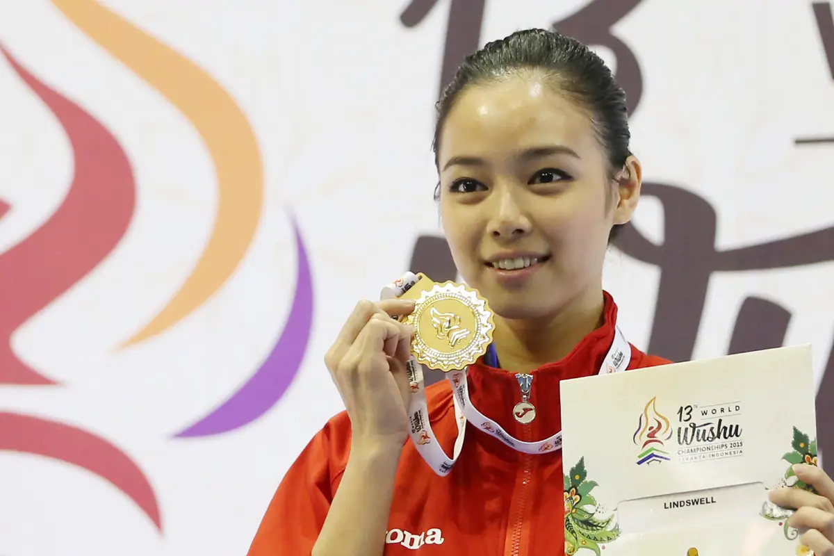 Inilah Aksi Atlet Wushu Indonesia 