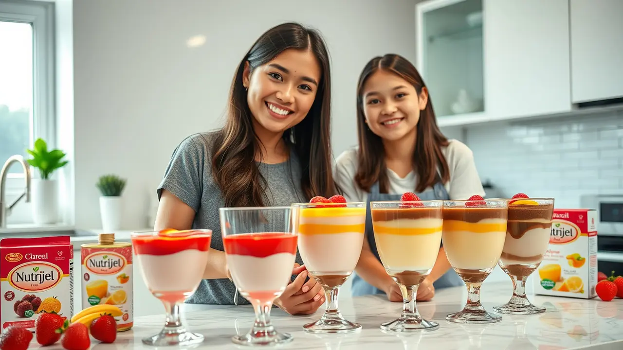 cara membuat puding nutrijel