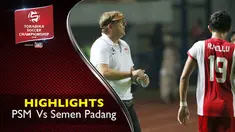 Video highlights TSC 2016 antara PSM Makassar vs Semen Padang yang berakhir dengan skor 3-2 di Stadion Andi Mattalatta Matoangin.
