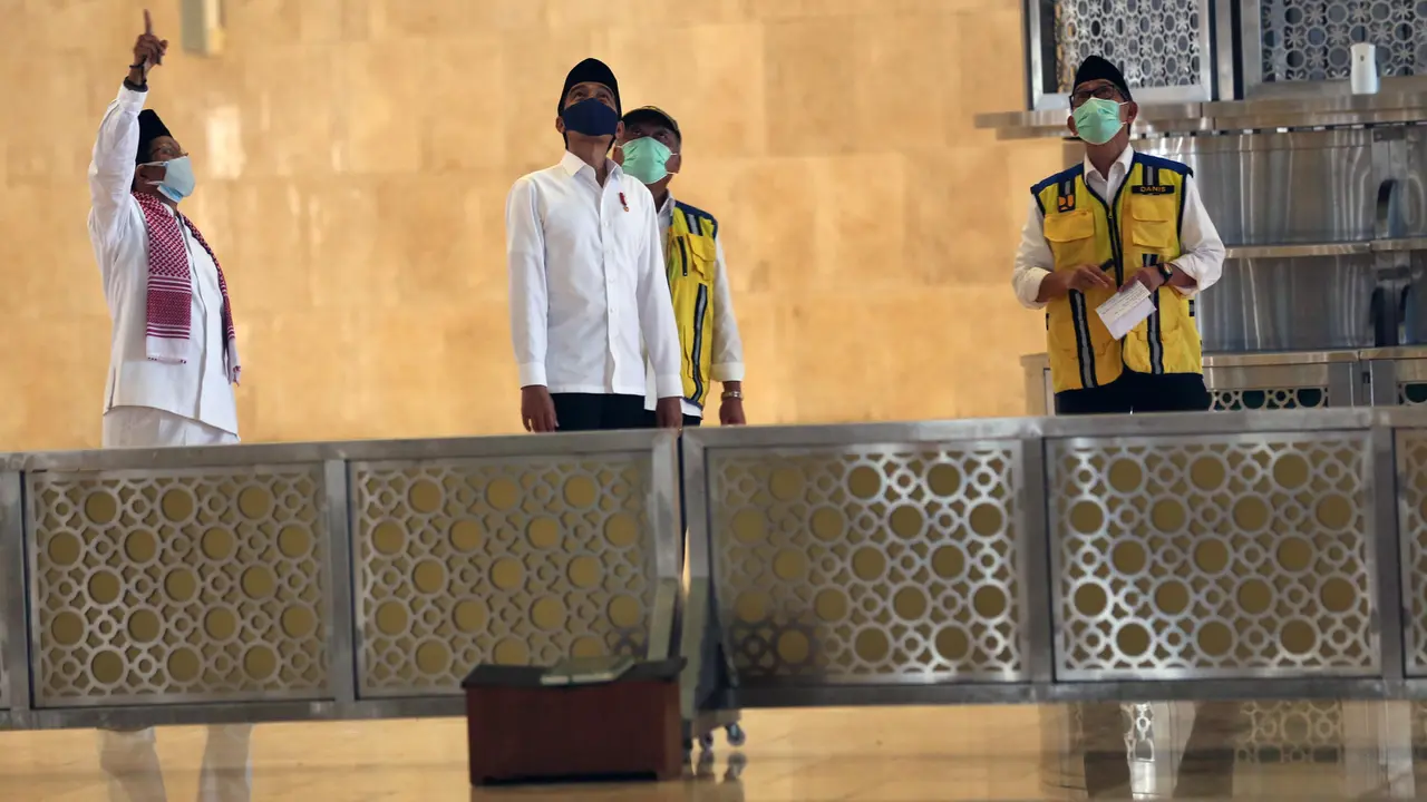 Presiden Jokowi Tinjau Masjid Istiqlal