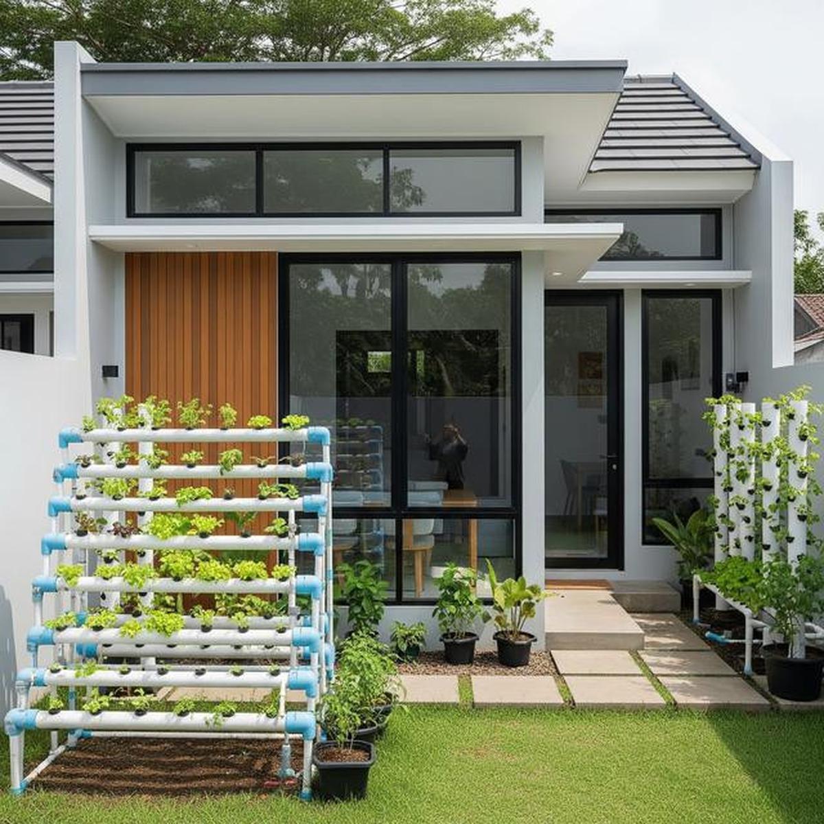 9 Model Rumah Mungil tapi Punya Halaman Belakang untuk Hidroponik, Mini tapi Maksimal